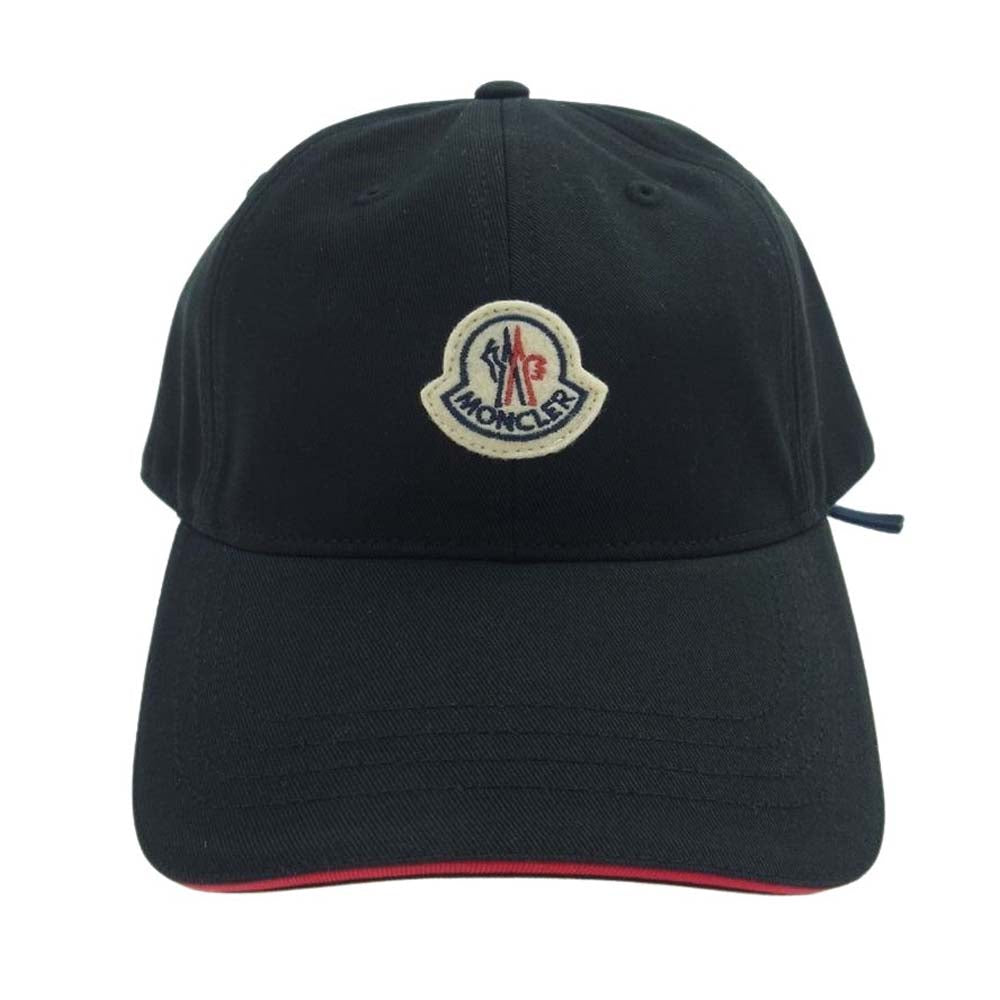 MONCLER モンクレール BERRETTO BASEBALL ベースボール キャップ 帽子 ブラック系 58-66cm【新古品】【未使用】【中古】