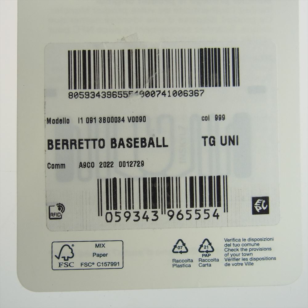 MONCLER モンクレール BERRETTO BASEBALL ベースボール キャップ 帽子 ブラック系 58-66cm【新古品】【未使用】【中古】