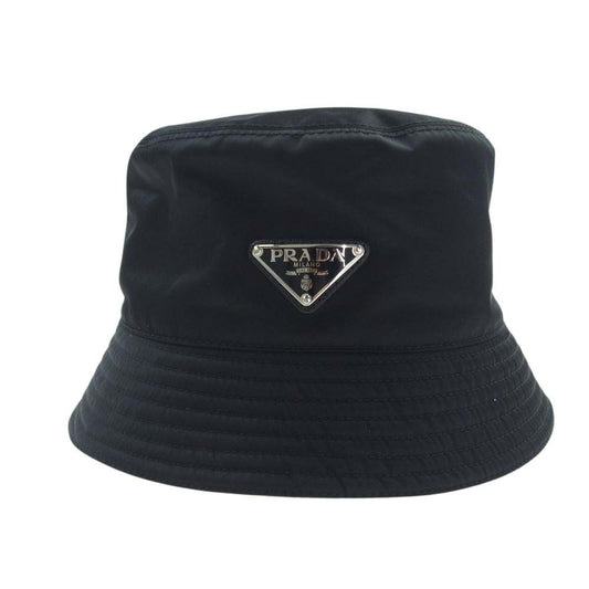 PRADA プラダ 2HC137_2DMI_F0002 Re-Nylon バケット ハット 帽子 ブラック系 L【極上美品】【中古】