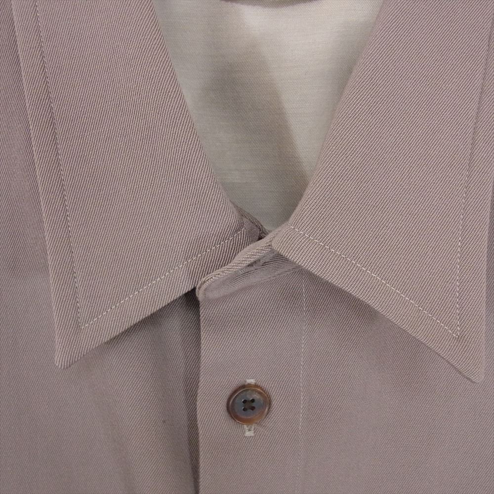 AURALEE オーラリー 19AW A9AS03MX WOOL MAX GABARDINE SHIRTS ウールマックスギャバジン 長袖 シャツ カーキ系 3【中古】