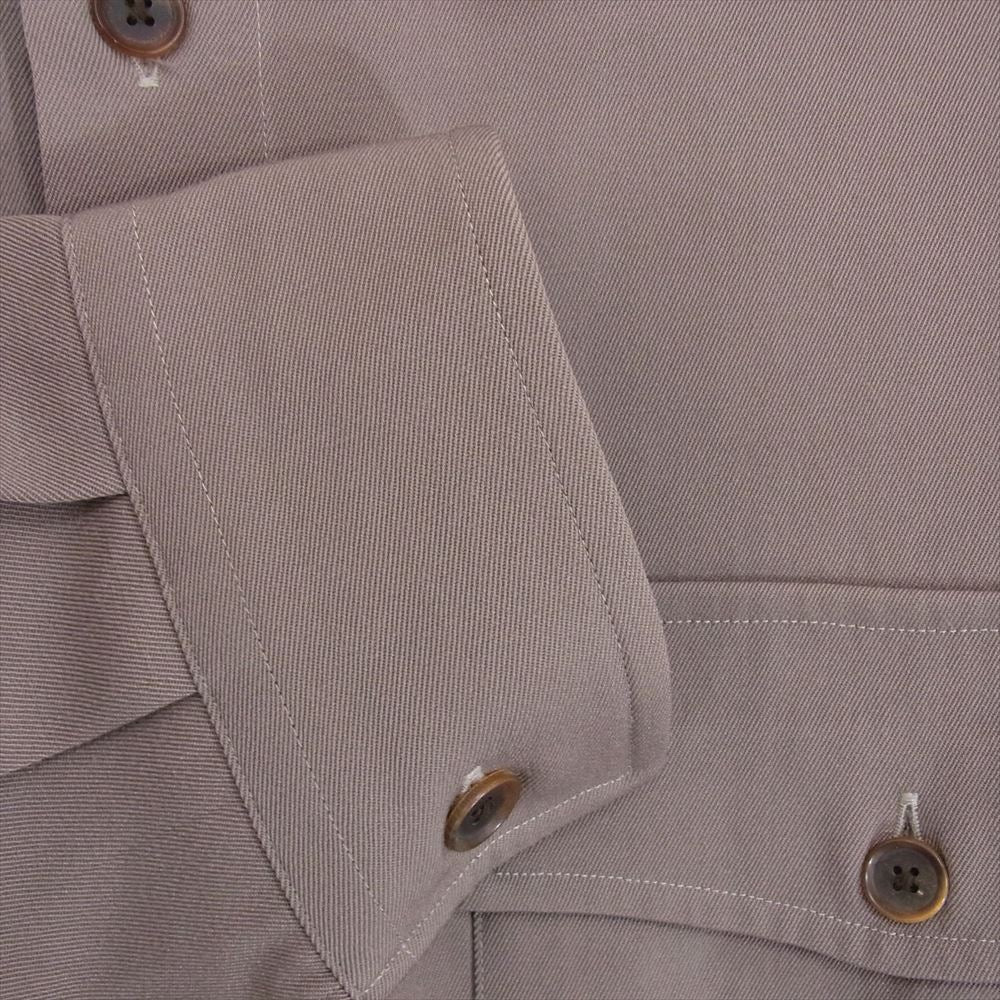 AURALEE オーラリー 19AW A9AS03MX WOOL MAX GABARDINE SHIRTS ウールマックスギャバジン 長袖 シャツ カーキ系 3【中古】