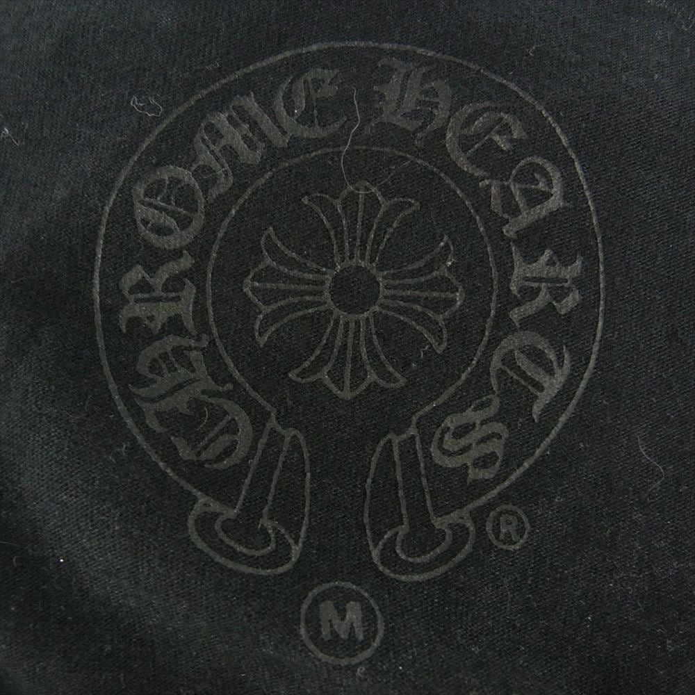 CHROME HEARTS クロムハーツ（原本無） セメタリークロス バック プリント Vネック 半袖 Tシャツ ブラック ブラック系 M【中古】
