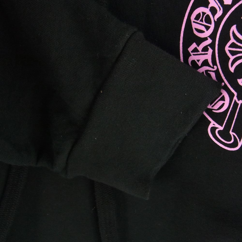 CHROME HEARTS クロムハーツ（原本無） SWTSHRT PLVR ホースシュー バックプリント プルオーバー パーカー ブラック系 L【中古】