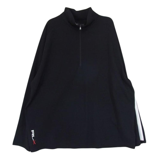 RALPH LAUREN ラルフローレン RLX ハーフジップ プルオーバー ジャケット ブラック系 XXL【中古】