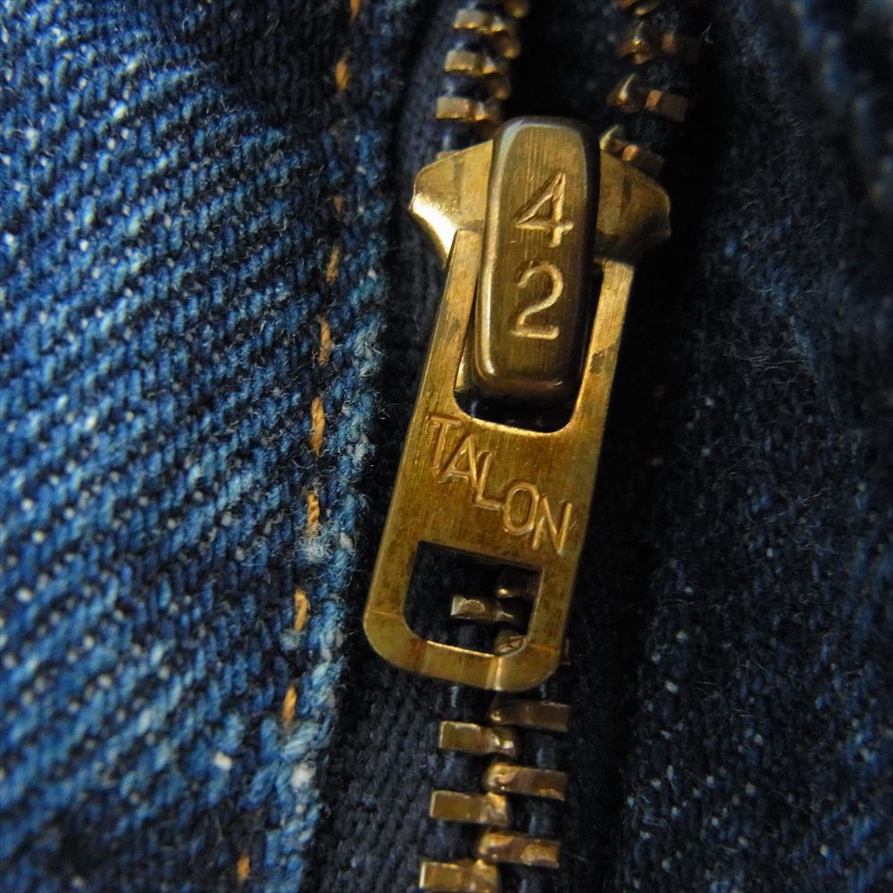 Levi's リーバイス ヴィンテージ 74年製 505 66前期 赤耳 small e TALON42 シングルステッチ デニム パンツジ ーンズ インディゴブルー系 W44【中古】