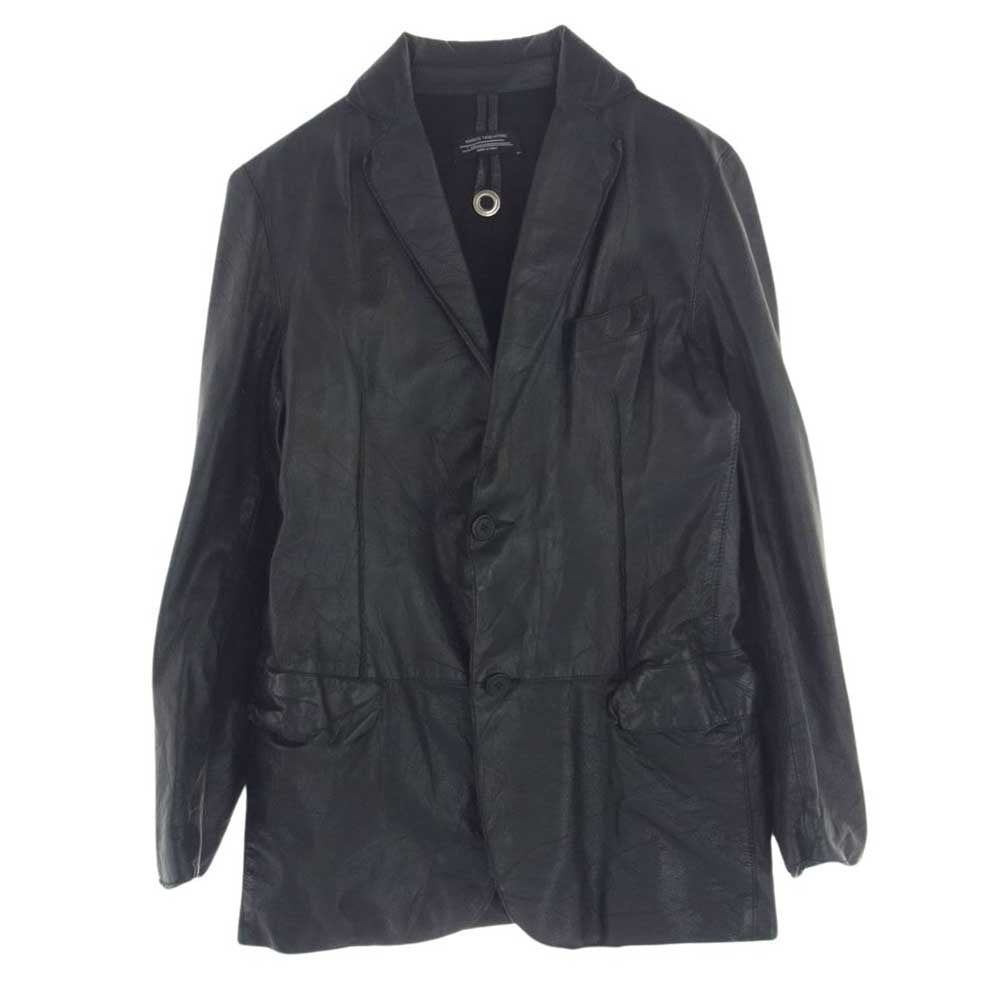 MARCO TAGLIAFERRI マルコタリアフェリ イタリア製 2B レザー テーラードジャケット ブラック系 S【中古】