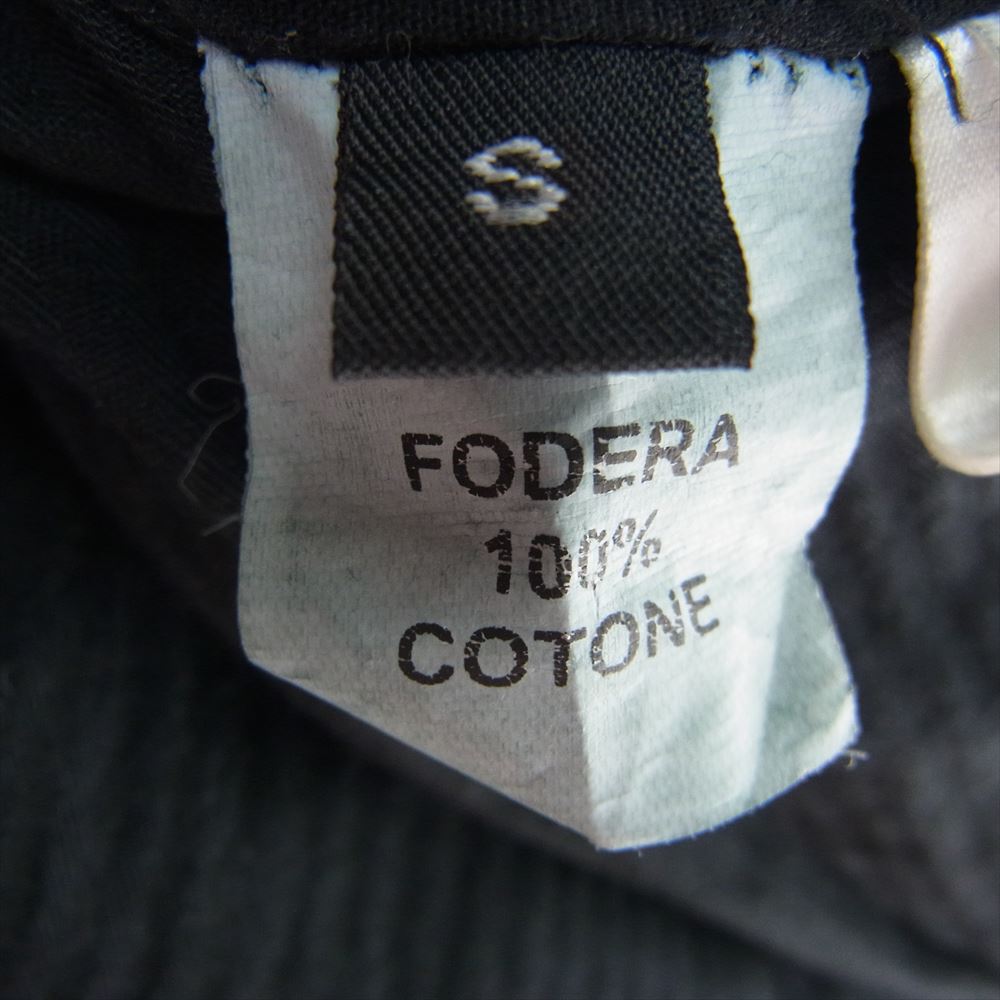 MARCO TAGLIAFERRI マルコタリアフェリ イタリア製 2B レザー テーラードジャケット ブラック系 S【中古】