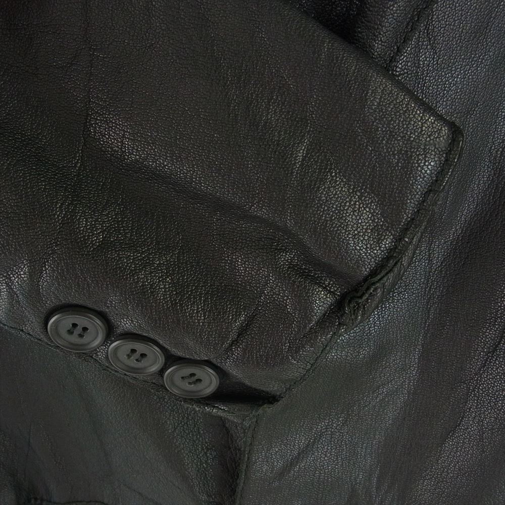 MARCO TAGLIAFERRI マルコタリアフェリ イタリア製 2B レザー テーラードジャケット ブラック系 S【中古】