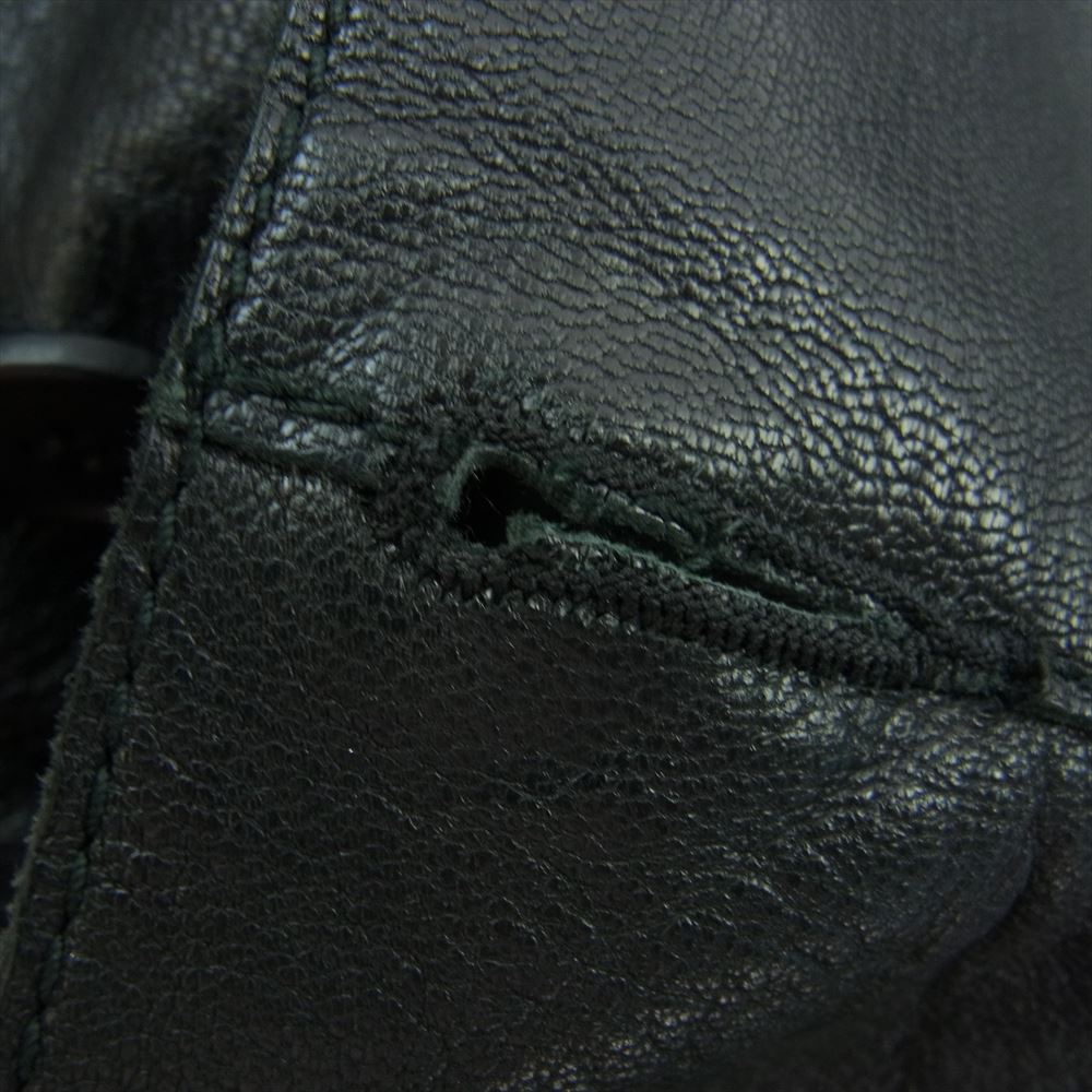 MARCO TAGLIAFERRI マルコタリアフェリ イタリア製 2B レザー テーラードジャケット ブラック系 S【中古】