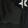 CHROME HEARTS クロムハーツ（原本無） 国内正規品 スタープリント スクロールラベル 裏地サーマル ダガージップ フルジップ パーカー ブラック系 S【中古】