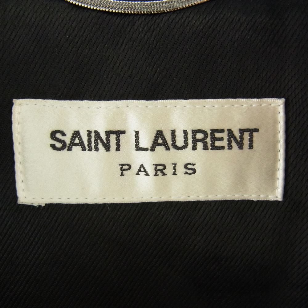 SAINT LAURENT サンローラン 14AW 361845 Y5GF1 エディ期 国内正規品 L01 シングル ライダース レザー ジャケット ブラック系 46【中古】