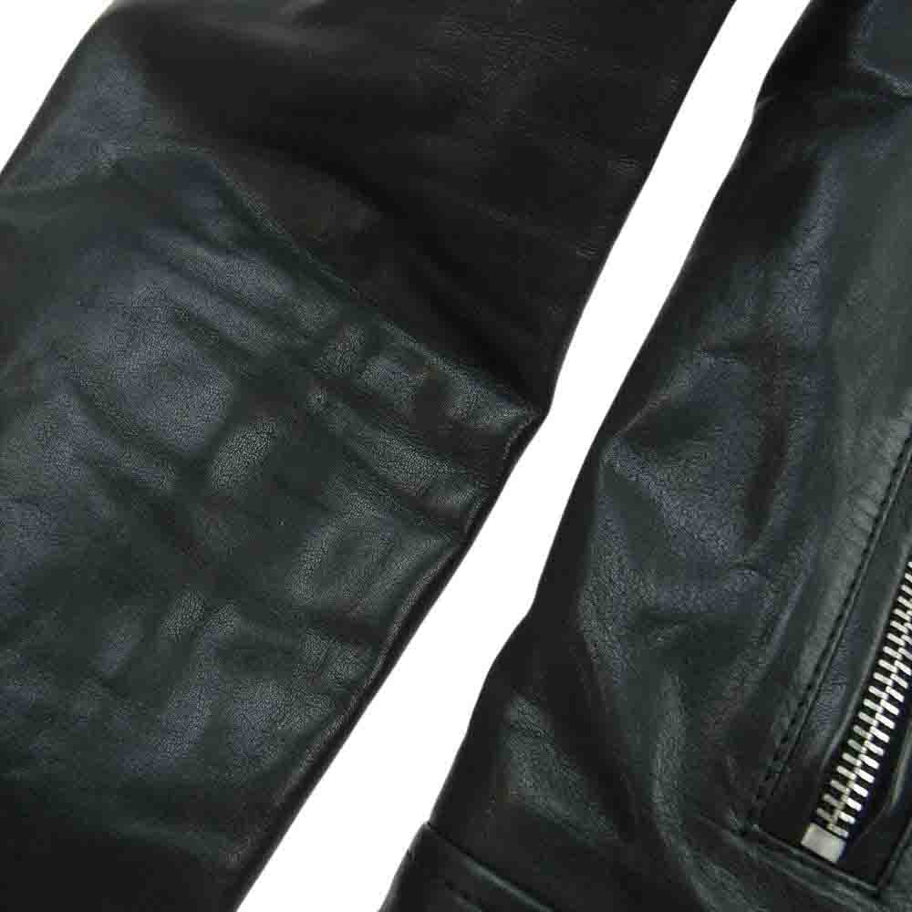 SAINT LAURENT サンローラン 14AW 361845 Y5GF1 エディ期 国内正規品 L01 シングル ライダース レザー ジャケット ブラック系 46【中古】