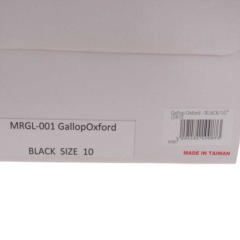 ミルリーフ MRGL-001 Gallop Oxford ギャロップ オックスフォード ローカット スニーカー ブラック系 10【中古】