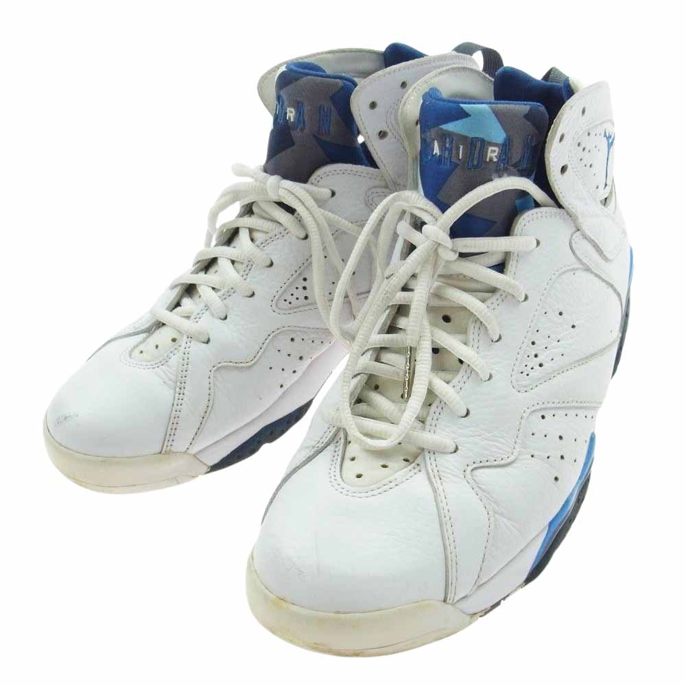 NIKE ナイキ 304775-107 AIR JORDAN 7 RETRO FRENCH BLUE 2015 エアジョーダン7 レトロ フレンチ ブルー スニーカー ホワイト系 ブルー系 28.5cm【中古】