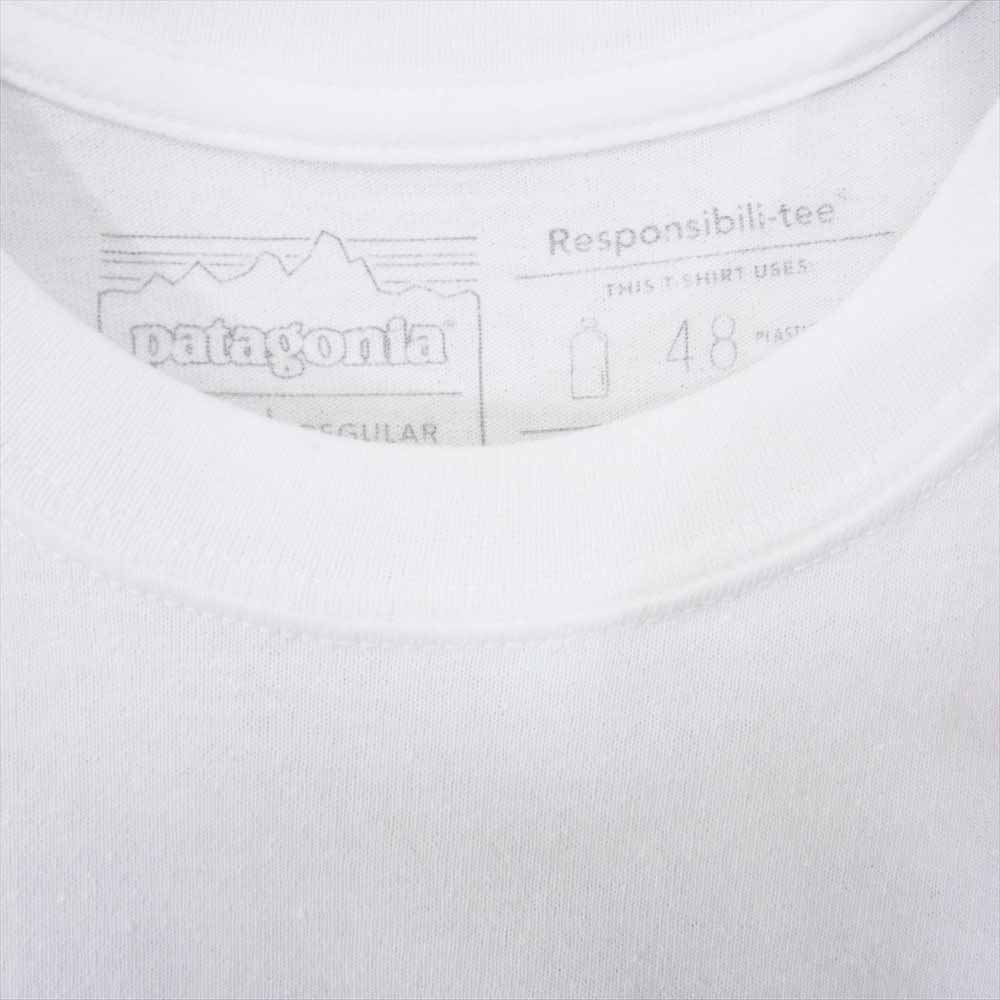 patagonia パタゴニア 19SS ハワイ限定 パタロハ プリント オーガニックコットン 長袖 Tシャツ カットソー ホワイト系 S【中古】