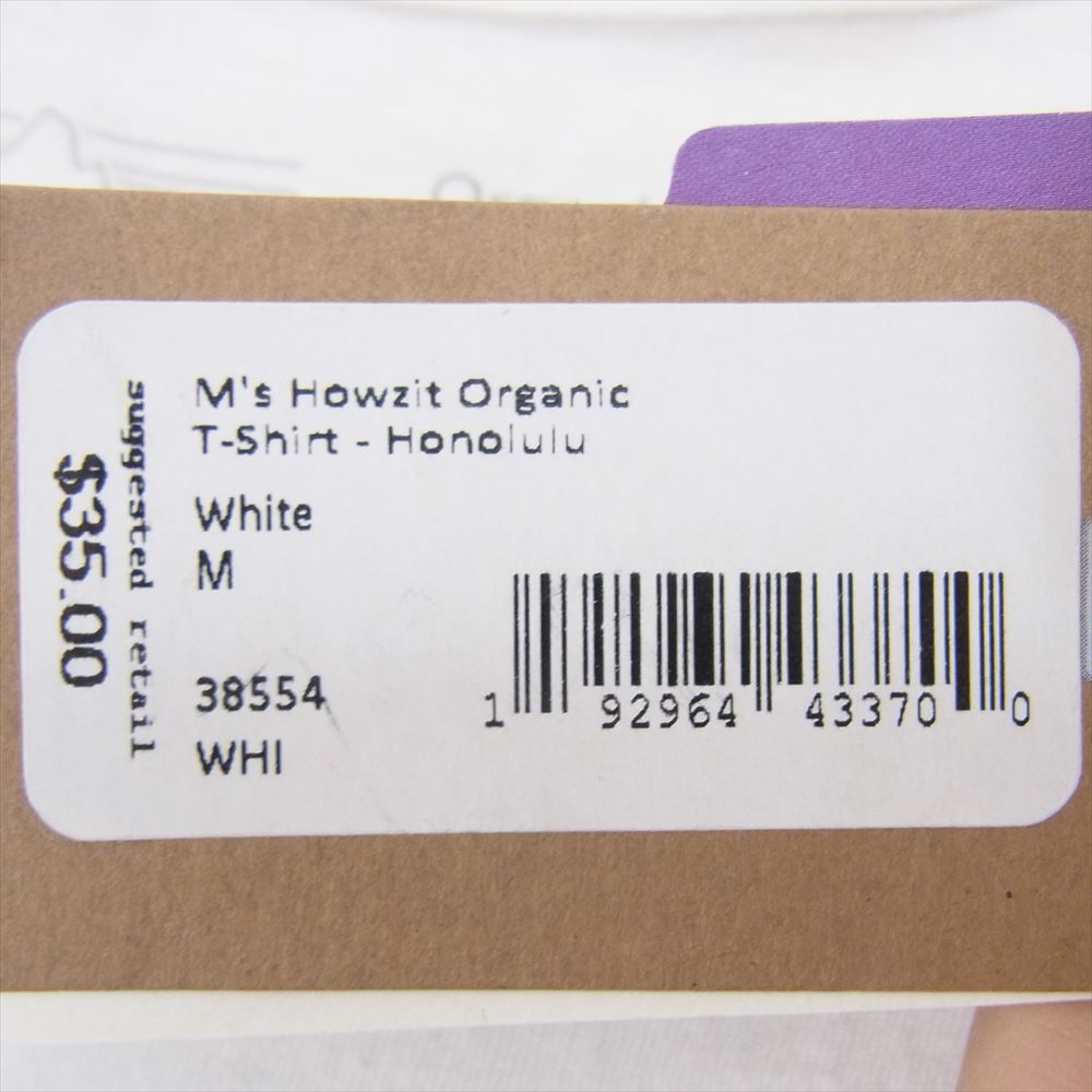 patagonia パタゴニア ハワイ ホノルル店限定 プリント オーガニックコットン 半袖 Tシャツ ホワイト系 M【極上美品】【中古】