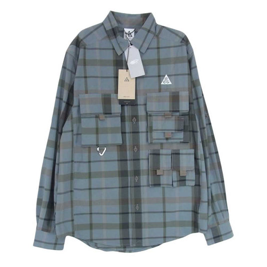 NIKE ナイキ DO9326-084 ACG Acg Dri-Fit UV Devastation トレイル 長袖 シャツ グレー系 M【新古品】【未使用】【中古】