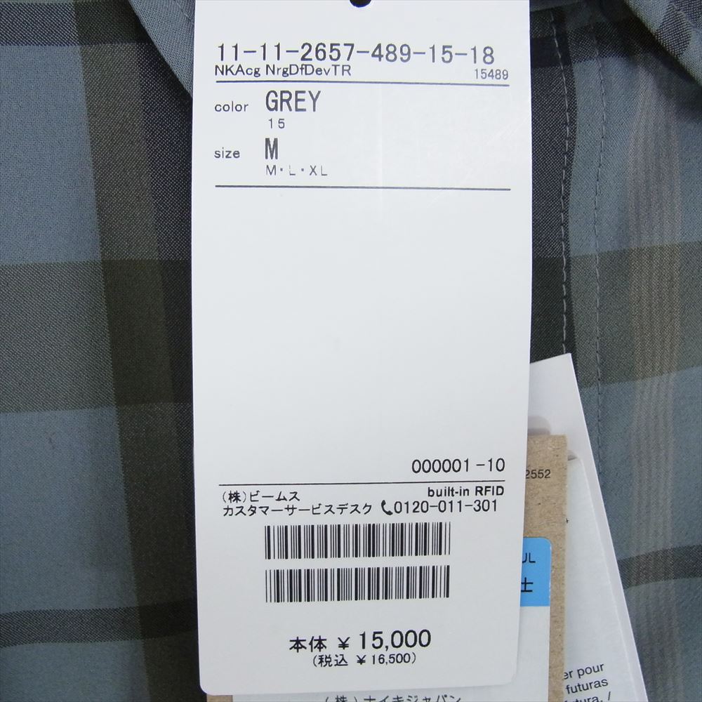 NIKE ナイキ DO9326-084 ACG Acg Dri-Fit UV Devastation トレイル 長袖 シャツ グレー系 M【新古品】【未使用】【中古】