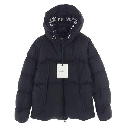 MONCLER モンクレール MONTCLA GIUBBOTTO モンクラー ロゴ 刺繍 ダウン ジャケット ブラック系 2【美品】【中古】
