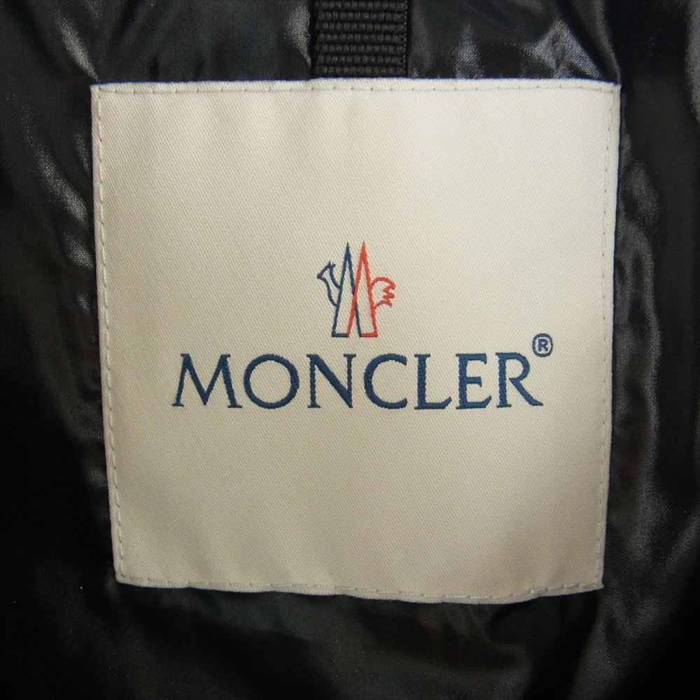 MONCLER モンクレール MONTCLA GIUBBOTTO モンクラー ロゴ 刺繍 ダウン ジャケット ブラック系 2【美品】【中古】