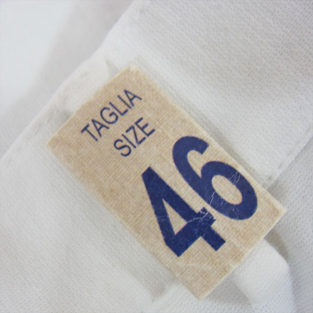 ジャブスアルキヴィオ   A5961  イタリア製 GIORGIONE スタンダード サマージャージー 裾シャーリング パンツ ホワイト ホワイト系 46【中古】