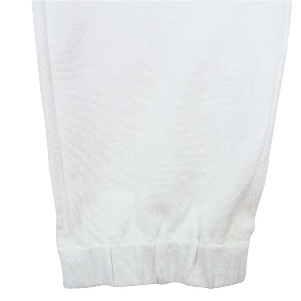 ジャブスアルキヴィオ   A5961  イタリア製 GIORGIONE スタンダード サマージャージー 裾シャーリング パンツ ホワイト ホワイト系 46【中古】