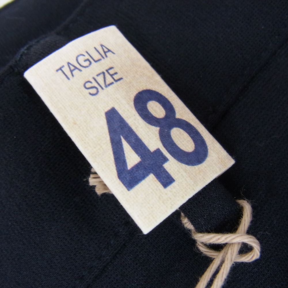 ジャブスアルキヴィオ  A5961 イタリア製 GIORGIONE スタンダードサマージャージー 裾シャーリング パンツ ネイビー ネイビー系 48【中古】