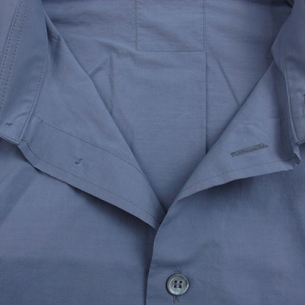 HOMME PLISSE ISSEY MIYAKE オム プリッセ イッセイミヤケ 23AW HP33FJ346 STREAMLINE SHIRT ストリーム シャツ ビッグポケット 長袖 シャツ ブルー系 3【中古】