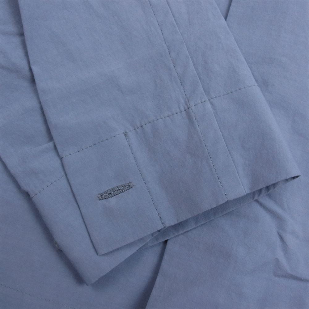 HOMME PLISSE ISSEY MIYAKE オム プリッセ イッセイミヤケ 23AW HP33FJ346 STREAMLINE SHIRT ストリーム シャツ ビッグポケット 長袖 シャツ ブルー系 3【中古】