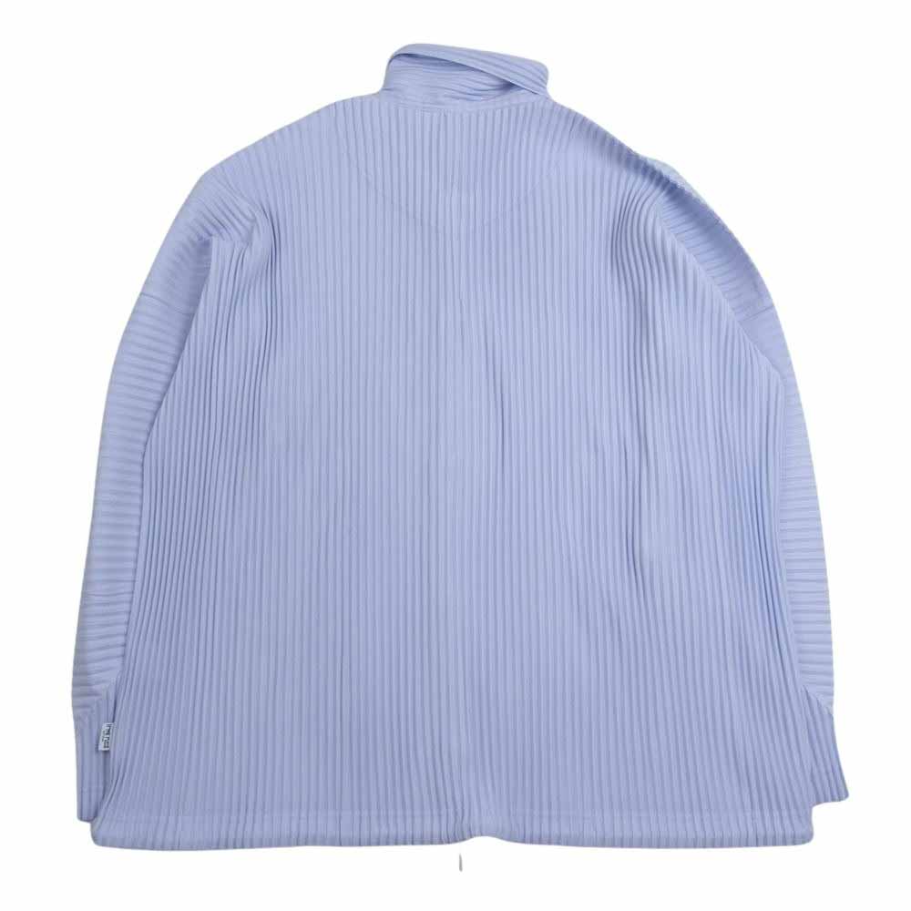 HOMME PLISSE ISSEY MIYAKE オム プリッセ イッセイミヤケ 24SS HP41JC106 MONTHLY COLOR FEBRUARY プリーツ スナップボタン ブルゾン ジャケット パープル系 3【美品】【中古】