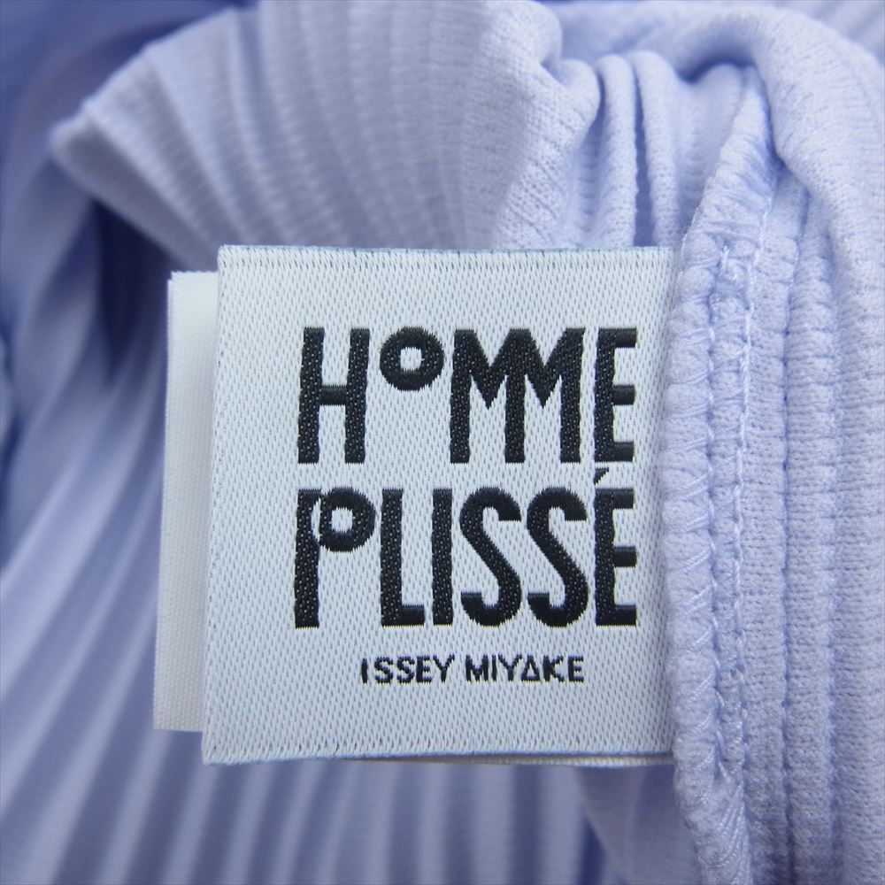 HOMME PLISSE ISSEY MIYAKE オム プリッセ イッセイミヤケ 24SS HP41JC106 MONTHLY COLOR FEBRUARY プリーツ スナップボタン ブルゾン ジャケット パープル系 3【美品】【中古】