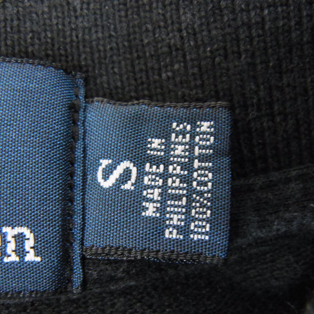 POLO RALPH LAUREN ポロ・ラルフローレン 90s CUSTOM FIT カスタムフィット 鹿の子 半袖 ポロシャツ ビックポニー ブラック系 S【中古】