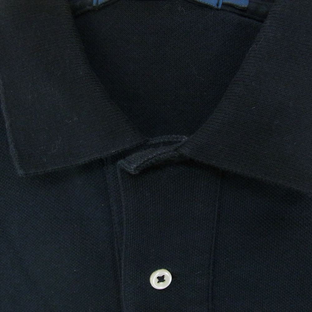 POLO RALPH LAUREN ポロ・ラルフローレン 90s 鹿の子 半袖 ポロシャツ ブラック ブラック系 M【中古】