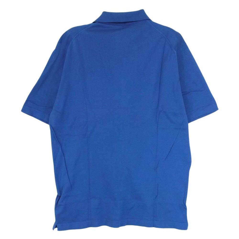 JOHN SMEDLEY ジョンスメドレー オープンカラー ニット 半袖 シャツ ブルー系 S【中古】