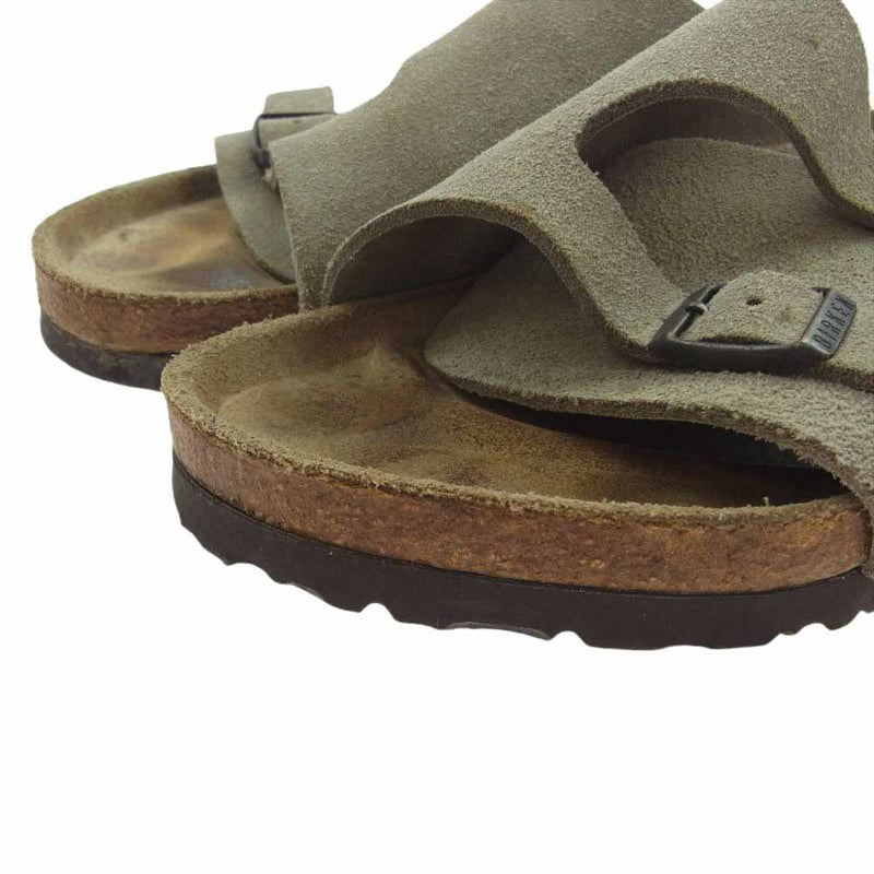 BIRKENSTOCK ビルケンシュトック ZURICH チューリッヒ スエード レザー サンダル ベージュ系 39【中古】