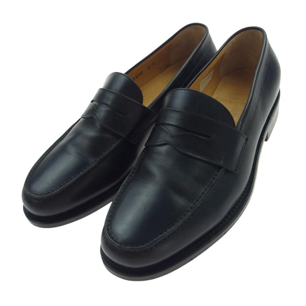 POLO RALPH LAUREN ポロ・ラルフローレン イタリア製 コイン ローファー シューズ ブラック系 8 E【中古】