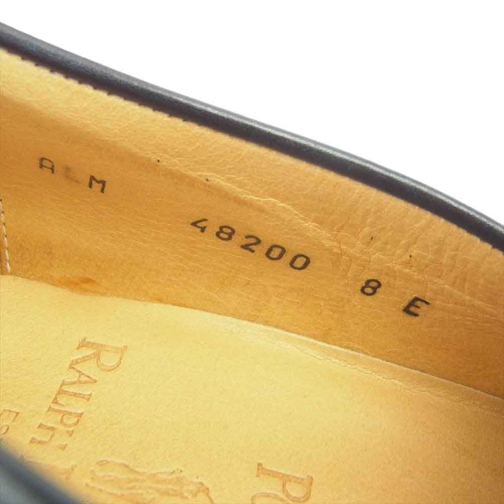 POLO RALPH LAUREN ポロ・ラルフローレン イタリア製 コイン ローファー シューズ ブラック系 8 E【中古】