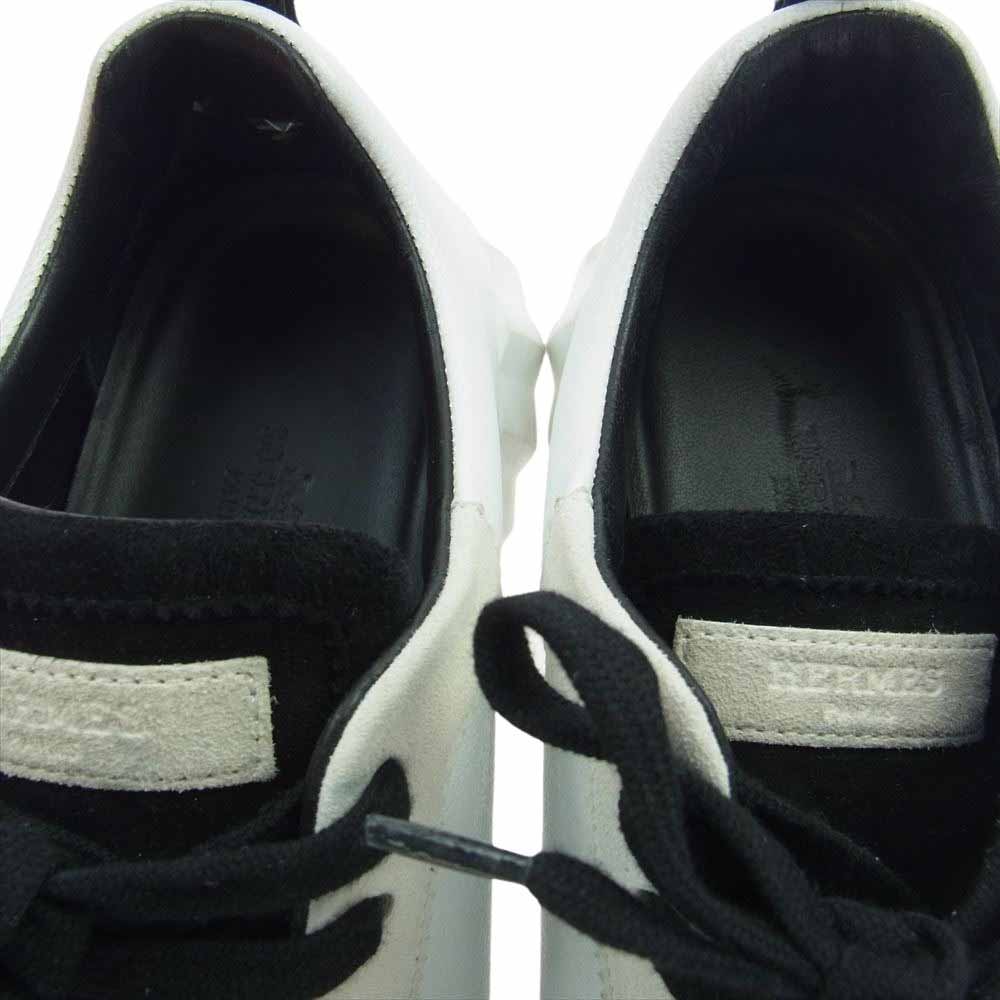 HERMES エルメス BOUNCING バウンシング ロゴ スニーカー ホワイト系 37.5【中古】