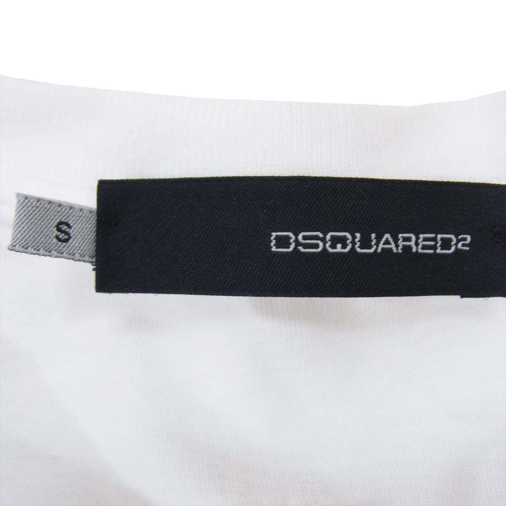 DSQUARED2 ディースクエアード I ONLY PARTY アイオンリーパーティ 半袖 Tシャツ カットソー ホワイト系 S【中古】