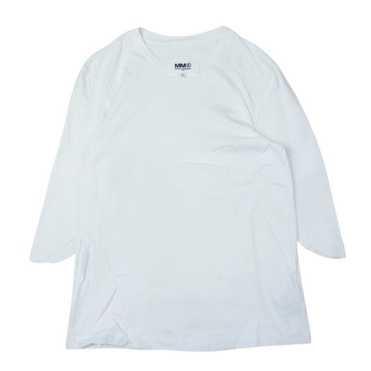 MAISON MARGIELA メゾンマルジェラ MM6 エムエムシックス S32GC0445 S22937 16AW アーム変形 カットソー 半袖 Tシャツ ホワイト系 M【中古】