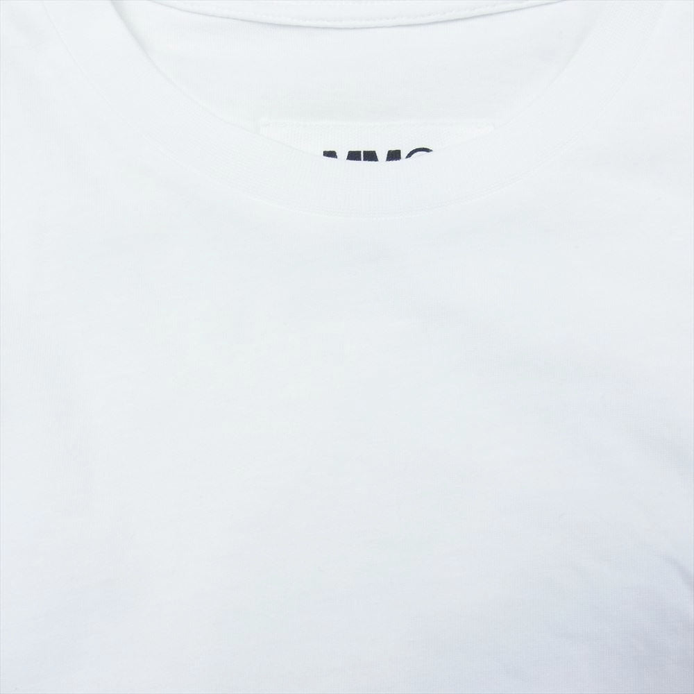 MAISON MARGIELA メゾンマルジェラ MM6 エムエムシックス S32GC0445 S22937 16AW アーム変形 カットソー 半袖 Tシャツ ホワイト系 M【中古】