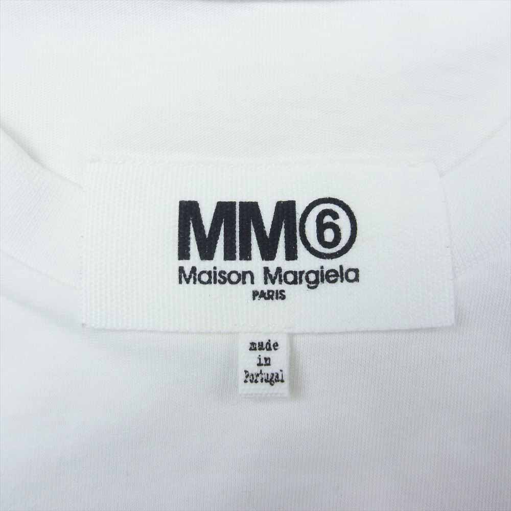 MAISON MARGIELA メゾンマルジェラ MM6 エムエムシックス S32GC0445 S22937 16AW アーム変形 カットソー 半袖 Tシャツ ホワイト系 M【中古】