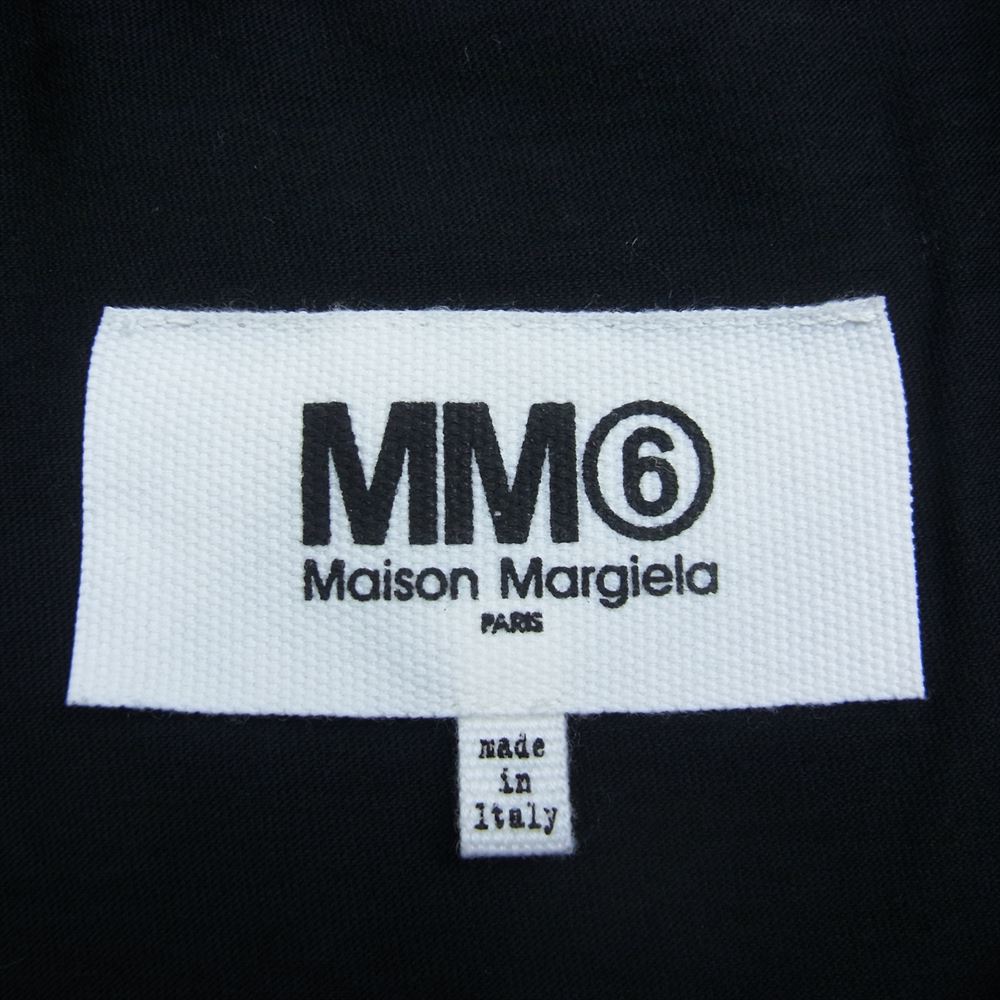 MAISON MARGIELA メゾンマルジェラ MM6 エムエムシックス S52GC0150 S23588 バックアーカイブロゴプリント オーバーサイズ 半袖 Tシャツ ブラック ブラック系 S【中古】