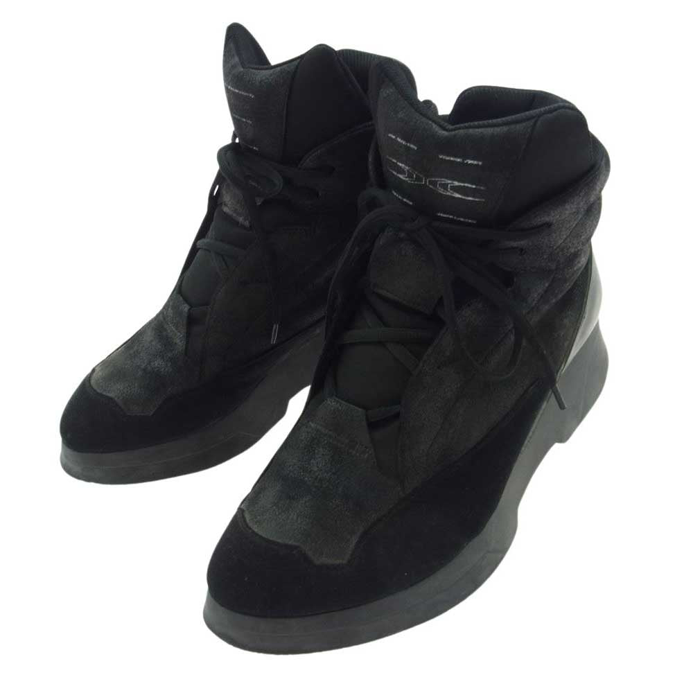 JULIUS ユリウス 16AW 557FWM1-BK SO-COATED CLOTH コーテッドクロス ハイテク スニーカー オールブラック ブラック系 1【中古】