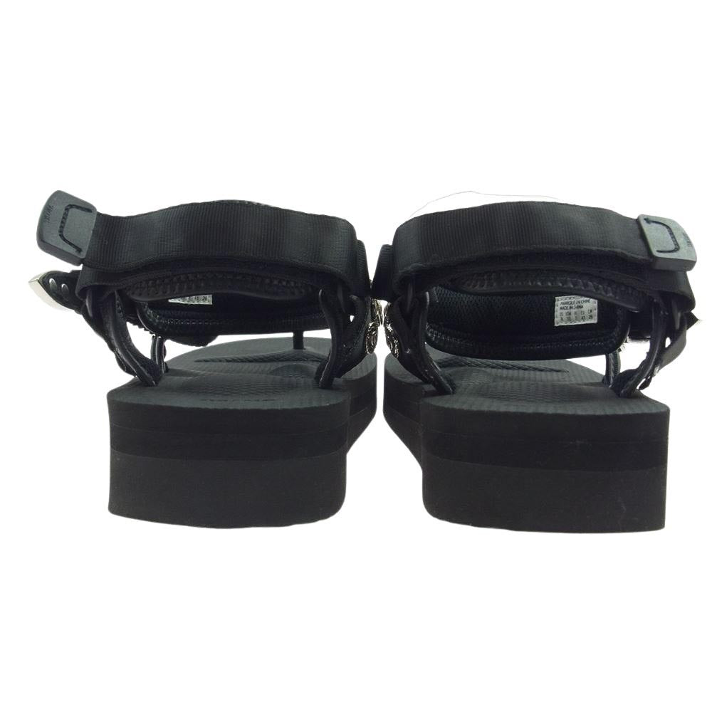 TOGA トーガ PULLA プルラ SUICOKE スイコック 別注 TC31-AJ502-BLK スタッズ ウエスタンバックル ストラップ サンダル ブラック系 26cm【中古】