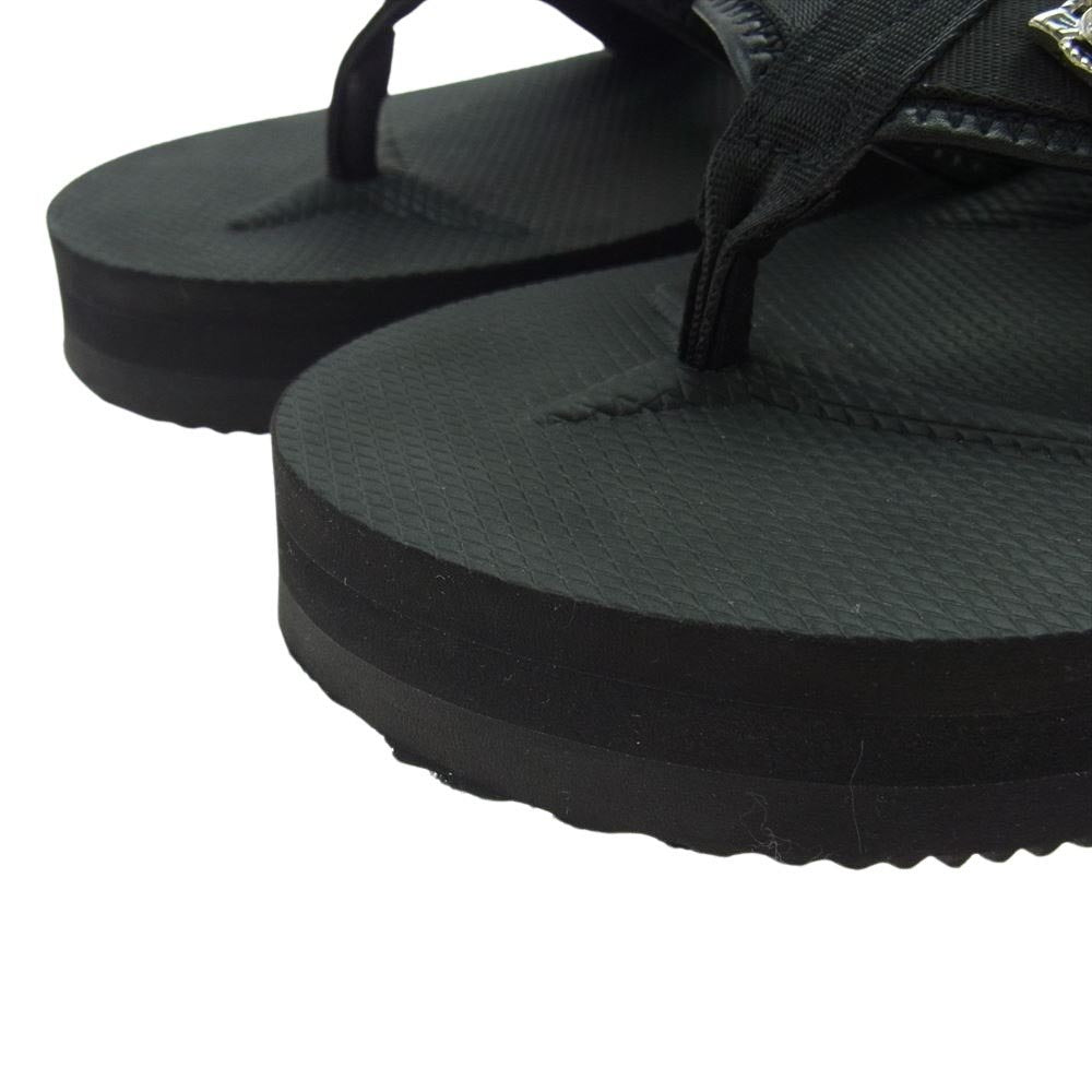 TOGA トーガ PULLA プルラ SUICOKE スイコック 別注 TC31-AJ502-BLK スタッズ ウエスタンバックル ストラップ サンダル ブラック系 26cm【中古】