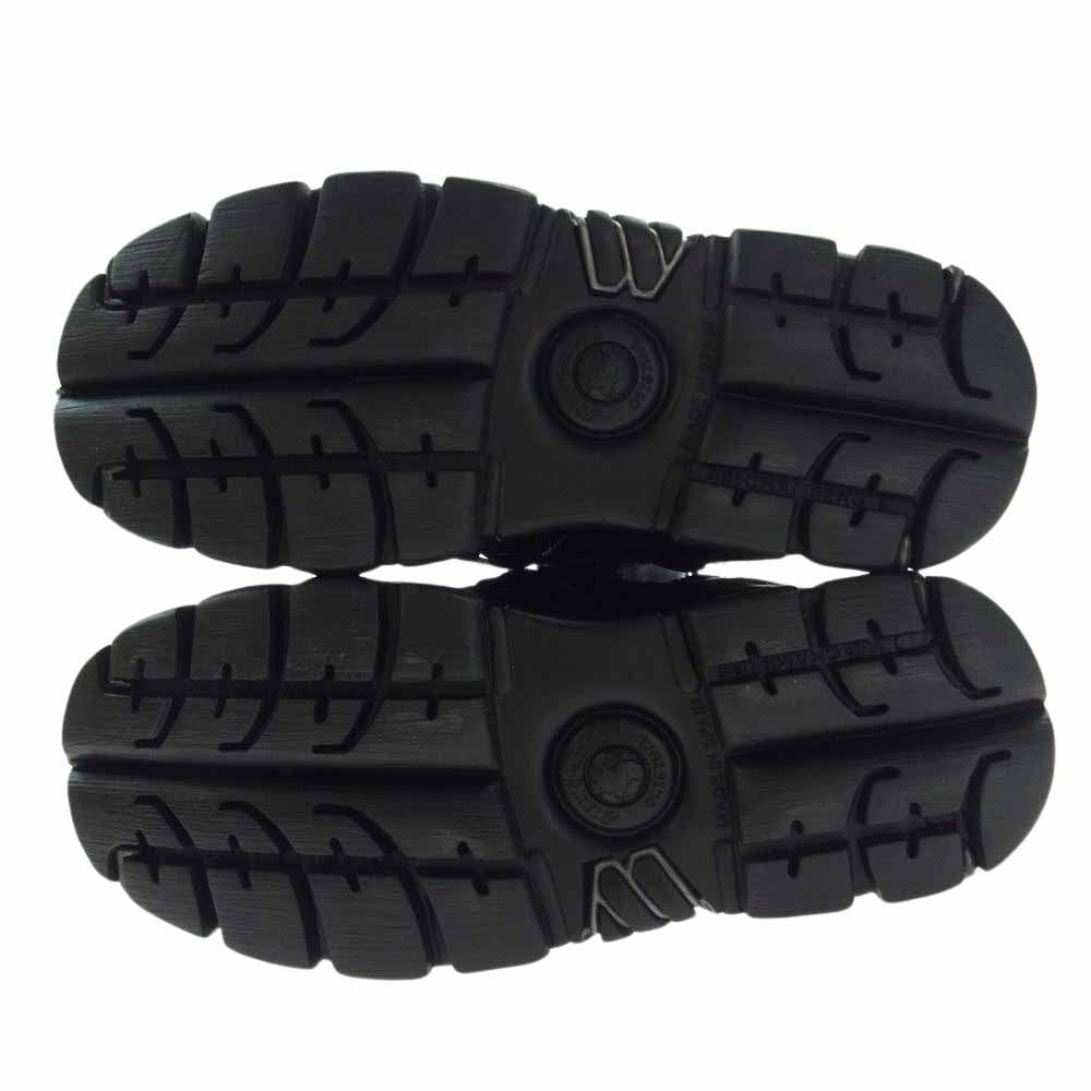 ニューロック M-106-S112 ANKLE BOOT BLACK TOWER WITH LACES レースアップ 厚底 プレート アンクルブーツ スニーカー ブラック系 41【極上美品】【中古】