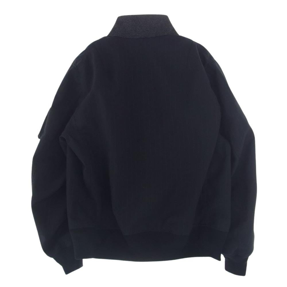 Sacai サカイ 24SS  24-03339M Chalk Stripe Blouson チョークストライプ ピンストライプ ジップアップ ブルゾン ダークネイビー系 2【美品】【中古】