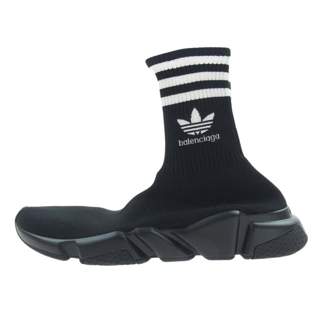 BALENCIAGA バレンシアガ ADIDAS アディダス 717591 23SS WBDV1 1009 SPEED TRAINER スピードトレーナー ハイカット ソックススニーカー ブラック系 43【新古品】【未使用】【中古】