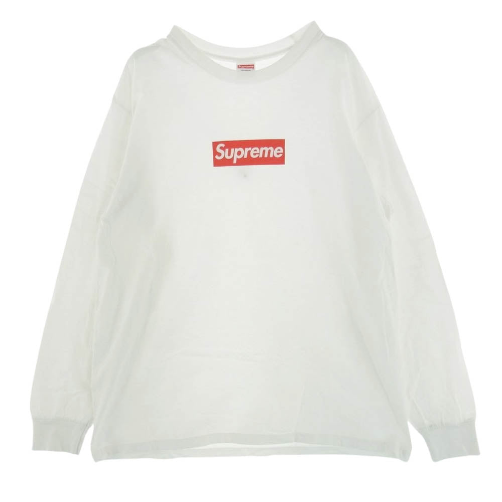 Supreme シュプリーム 20AW  Box Logo L S Tee ボックスロゴ 長袖 Tシャツ カットソー ホワイト系 L【中古】